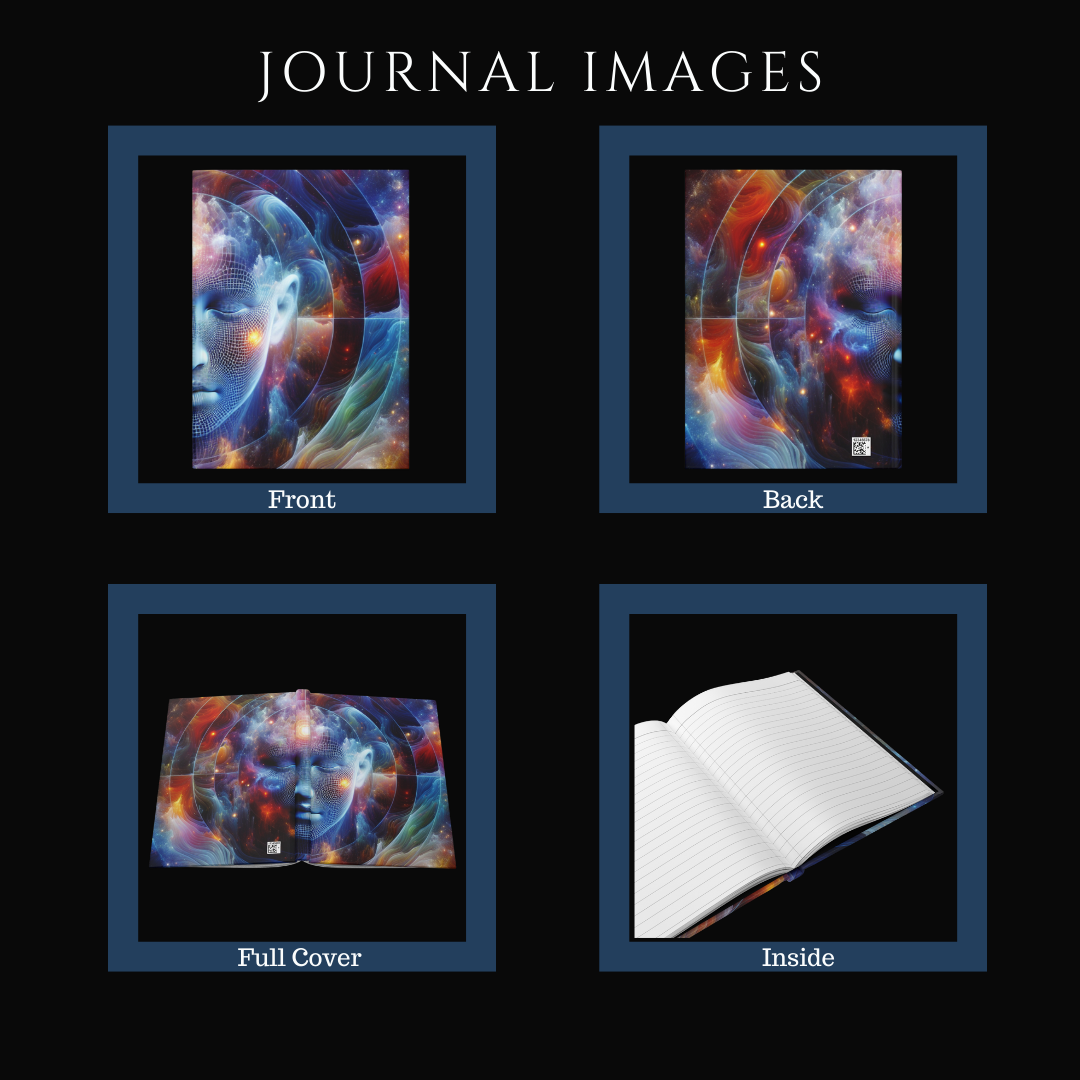 The Cosmic Mind of Man Hardcover Journal - Matte