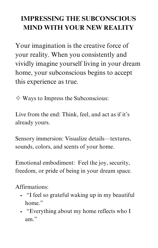 Manifest Your Dream Home: A Step-By-Step Guide and Workbook