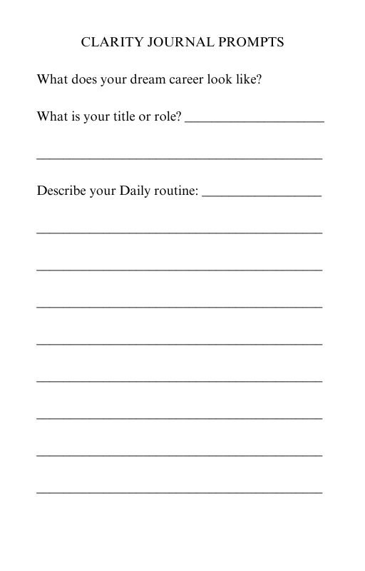 Manifest Your Dream Career: A Step-By-Step Guide and Workbook