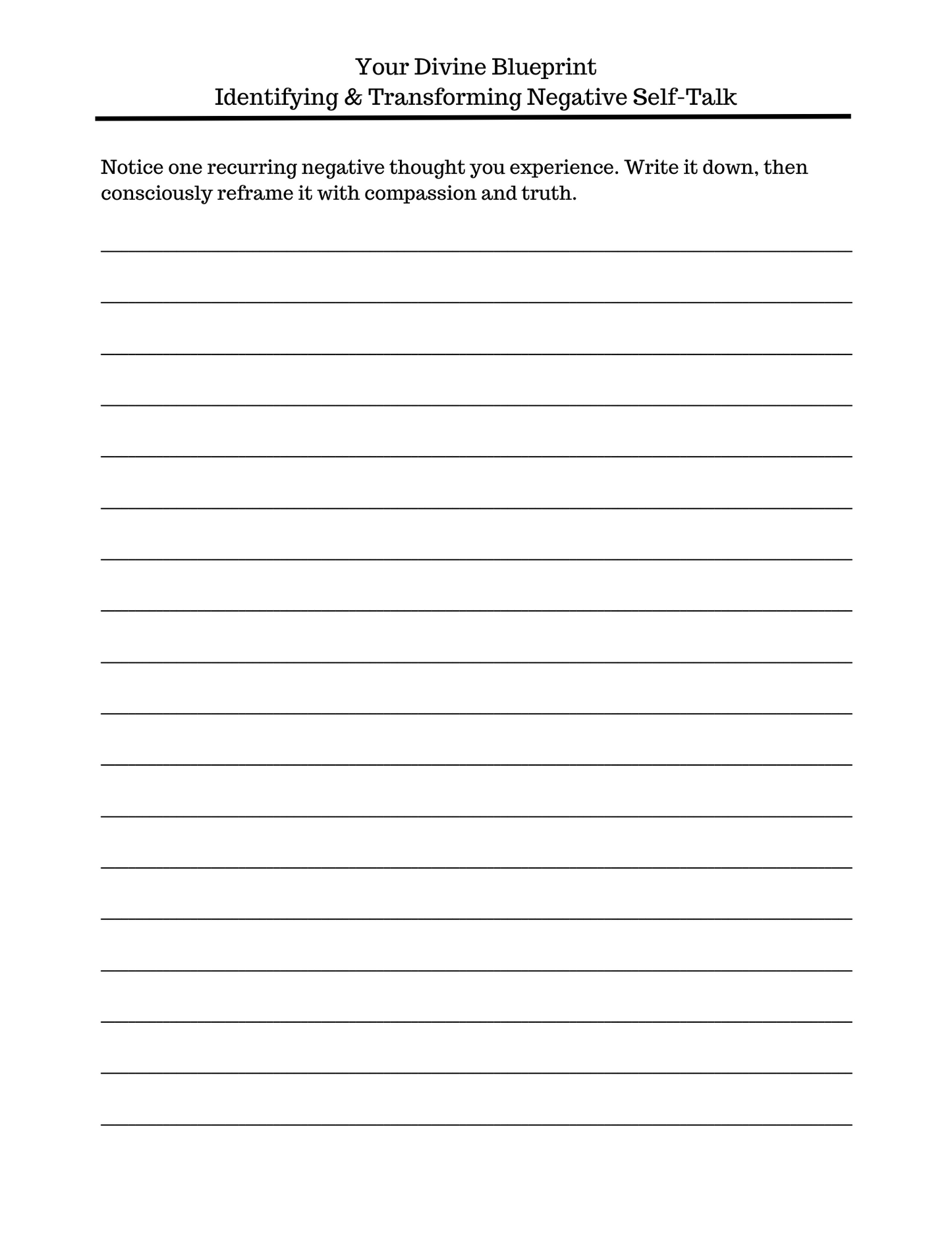 Inner Conversations: Self-Reflection Workbook