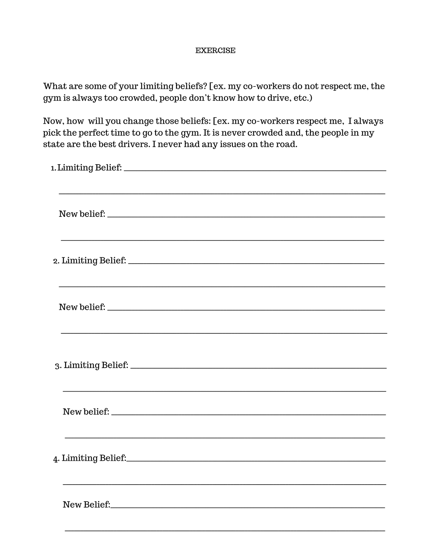 Breaking Through Manifestation Blocks Workbook