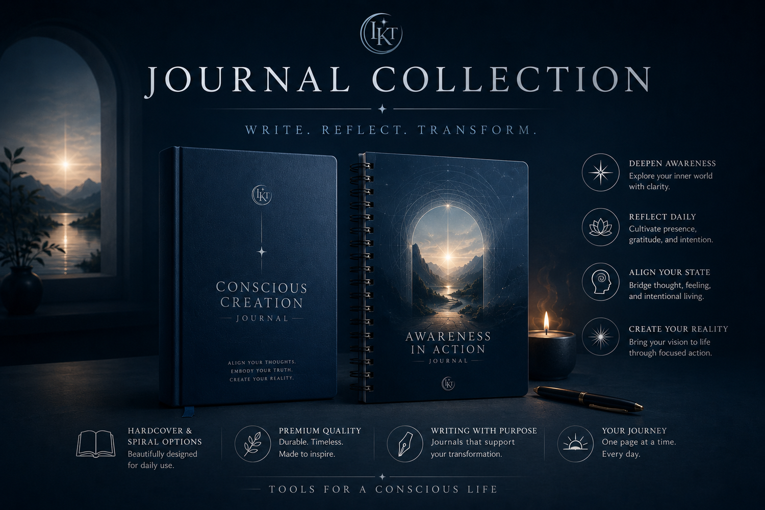 The Conscious Creation Notebook and Journal Collection