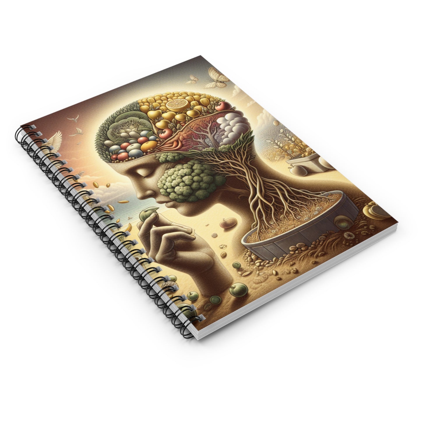 The Garden of the Mind (Neutral) Spiral Notebook - Ruled Line