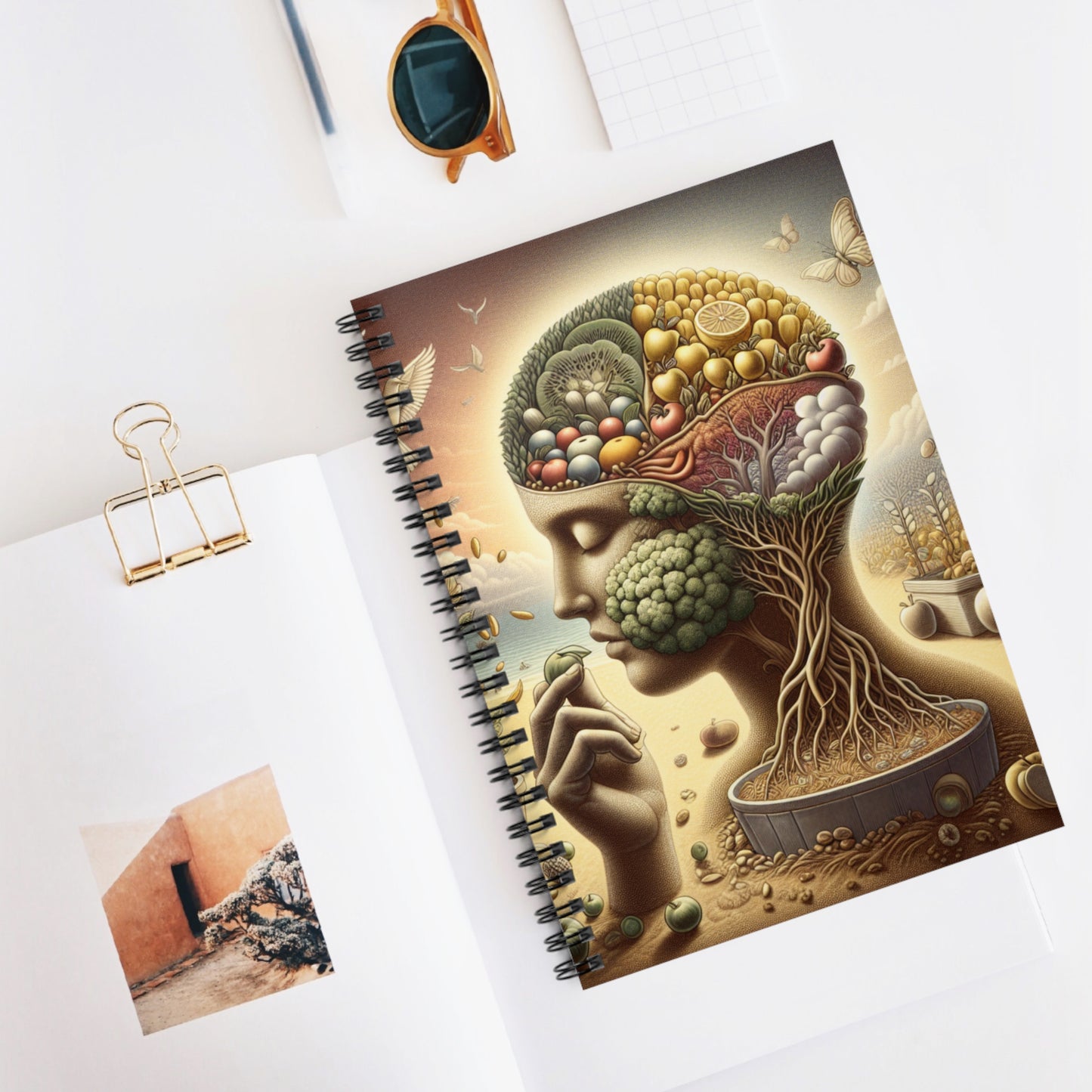 The Garden of the Mind (Neutral) Spiral Notebook - Ruled Line