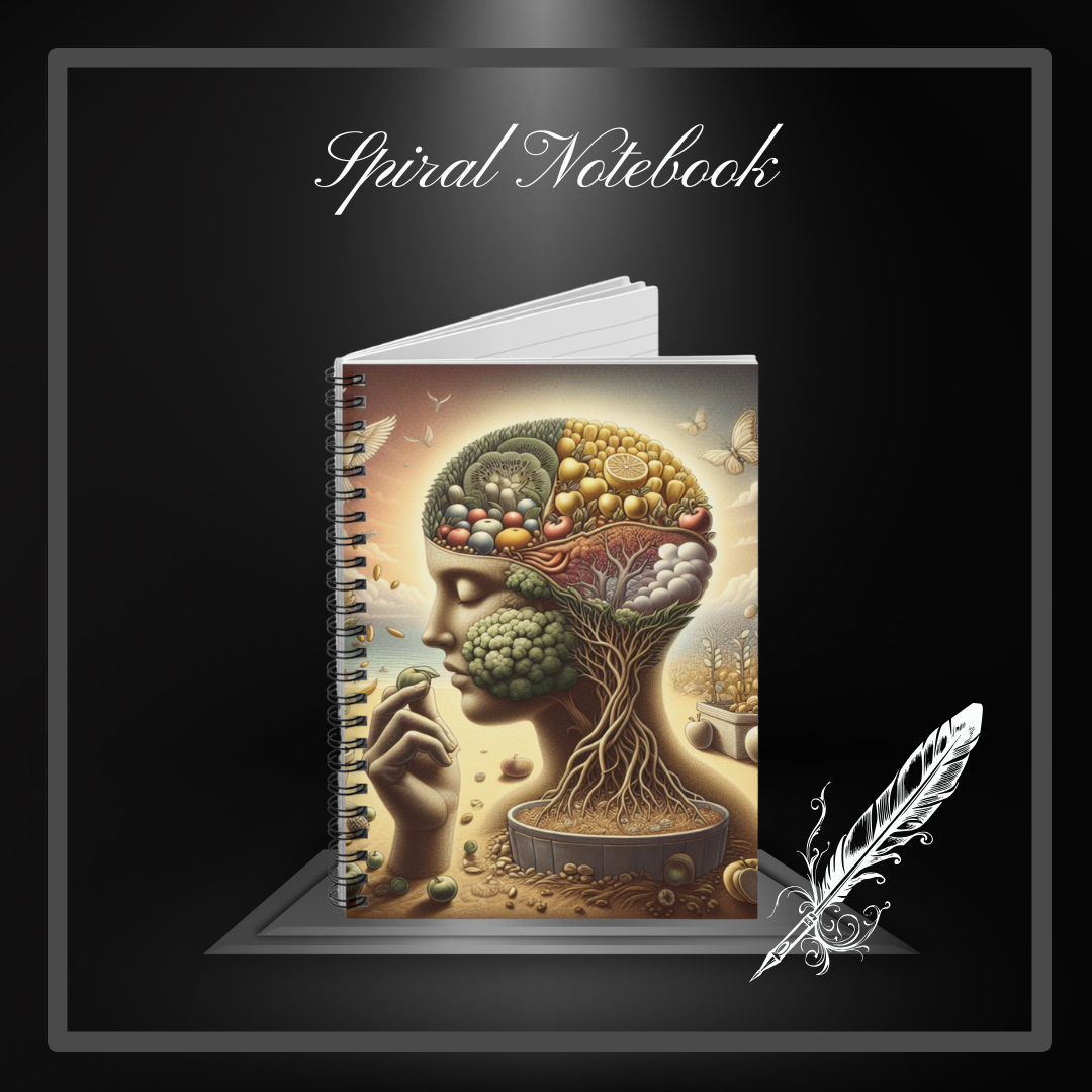 The Garden of the Mind (Neutral) Spiral Notebook - Ruled Line