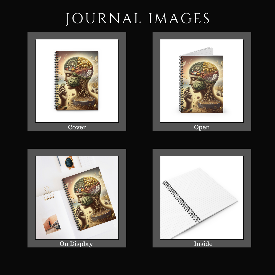 The Garden of the Mind (Neutral) Spiral Notebook - Ruled Line