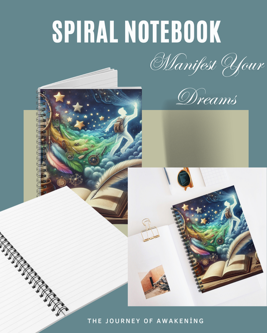 Manifest Your Dreams Spiral Notebook - Ruled Line