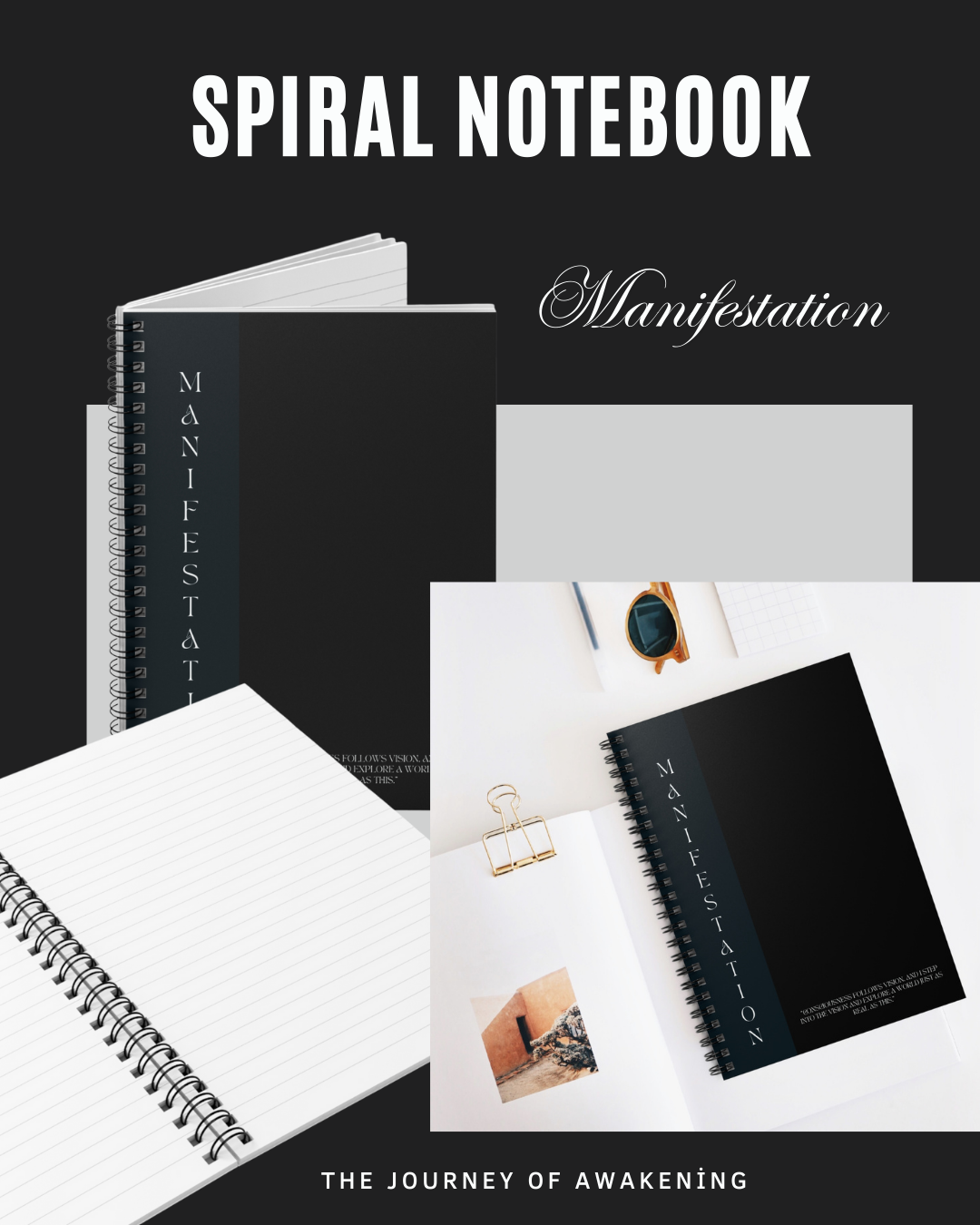 Manifestations Spiral Notebook - Ruled Lined
