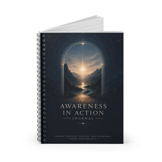 Awareness in Action Spiral Notebook Journal