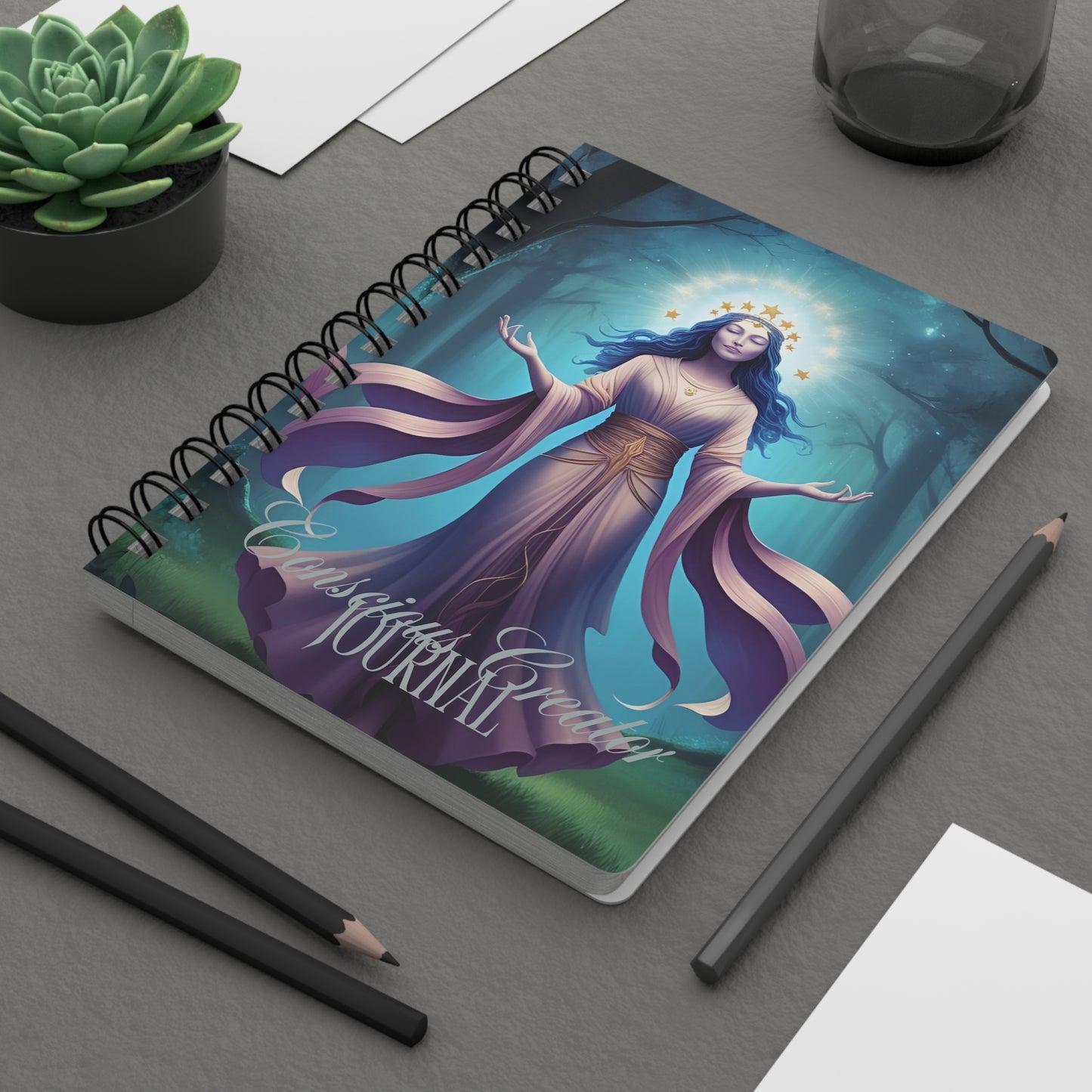 Spiral Bound Journal for Creative Souls - The Goddess - Divine Feminine Edition