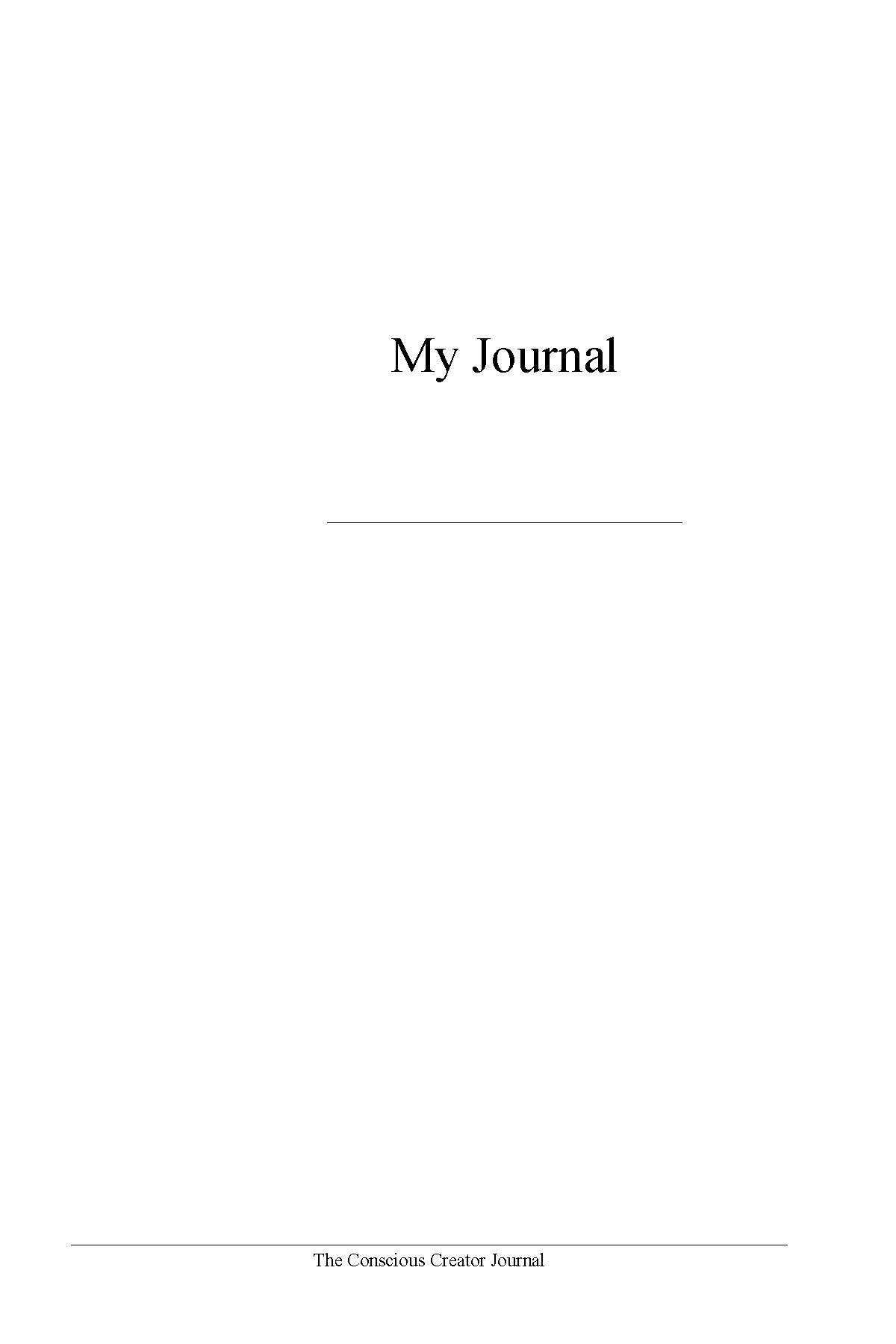 The Conscious Creator Journal [2]