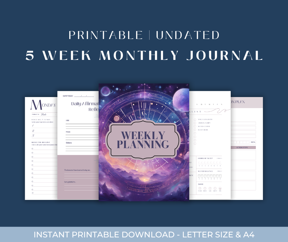 The Conscious Creator Planner - Divine Feminine Edition -  Thirty-One Day Digital Planner