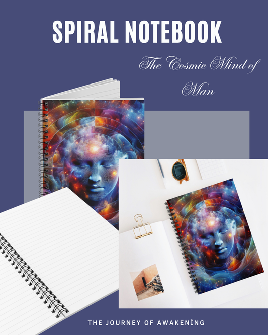 The Cosmic Mind of Man Spiral Notebook - Ruled Line