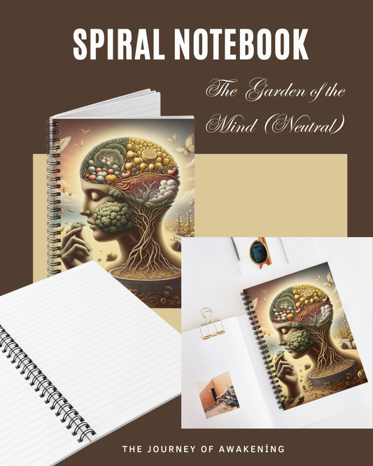 The Garden of the Mind (Neutral) Spiral Notebook - Ruled Line